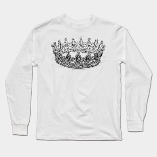 Crown Illustration Long Sleeve T-Shirt